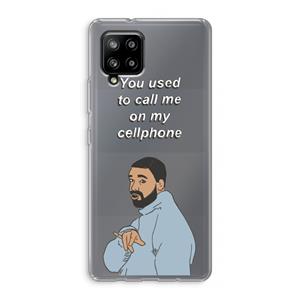 CaseCompany Hotline bling: Samsung Galaxy A42 5G Transparant Hoesje