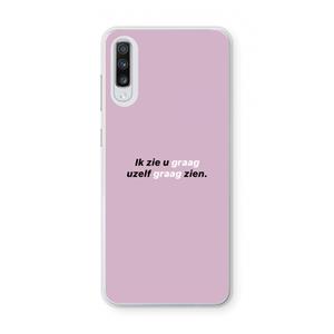 CaseCompany uzelf graag zien: Samsung Galaxy A70 Transparant Hoesje