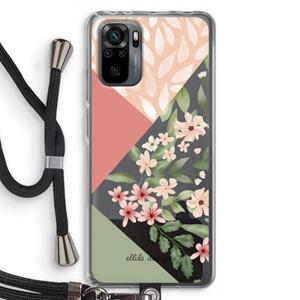 CaseCompany Sweet heaven geometrics: Xiaomi Redmi Note 10 Pro Transparant Hoesje met koord