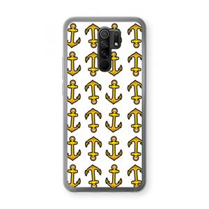 CaseCompany Musketon Anchor: Xiaomi Redmi 9 Transparant Hoesje