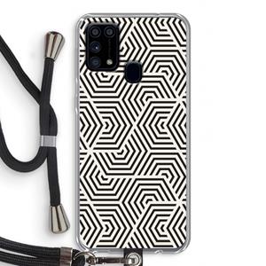 CaseCompany Magic pattern: Samsung Galaxy M31 Transparant Hoesje met koord