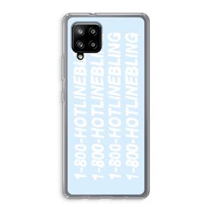 CaseCompany Hotline bling blue: Samsung Galaxy A42 5G Transparant Hoesje