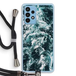 CaseCompany Zee golf: Samsung Galaxy A52 Transparant Hoesje met koord