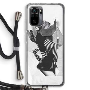 CaseCompany House: Xiaomi Redmi Note 10 Pro Transparant Hoesje met koord