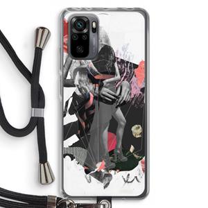 CaseCompany Dissimulation du réel: Xiaomi Redmi Note 10 Pro Transparant Hoesje met koord