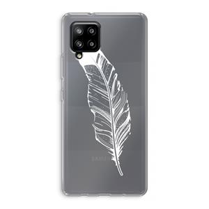 CaseCompany Pluim: Samsung Galaxy A42 5G Transparant Hoesje