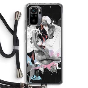 CaseCompany Camouflage de sommeil: Xiaomi Redmi Note 10 Pro Transparant Hoesje met koord