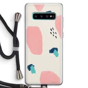 CaseCompany Monday Surprise: Samsung Galaxy S10 Plus Transparant Hoesje met koord