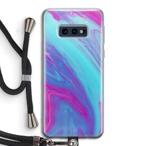 CaseCompany Zweverige regenboog: Samsung Galaxy S10e Transparant Hoesje met koord