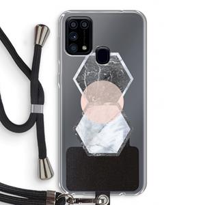 CaseCompany Creatieve toets: Samsung Galaxy M31 Transparant Hoesje met koord