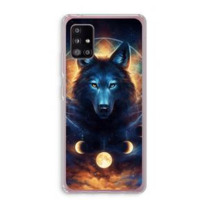 CaseCompany Wolf Dreamcatcher: Samsung Galaxy A51 5G Transparant Hoesje