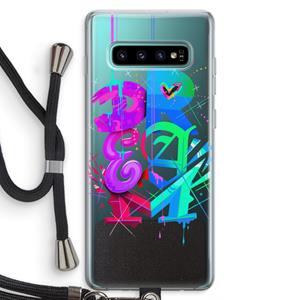 CaseCompany Dream: Samsung Galaxy S10 Plus Transparant Hoesje met koord