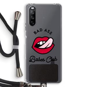 CaseCompany Badass Babes Club: Sony Sony Xperia 10 III Transparant Hoesje met koord