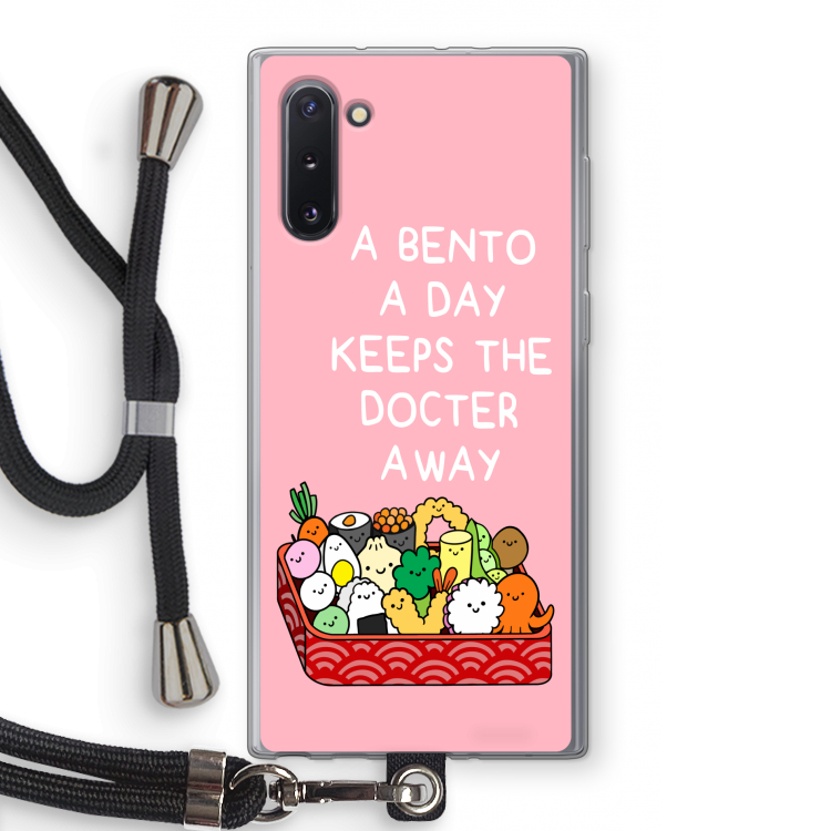 CaseCompany Bento a day: Samsung Galaxy Note 10 Transparant Hoesje met koord