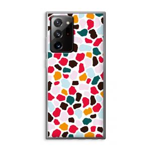 CaseCompany Colored Giraffe: Samsung Galaxy Note 20 Ultra / Note 20 Ultra 5G Transparant Hoesje