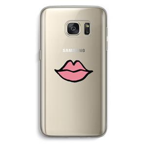 CaseCompany Kusje: Samsung Galaxy S7 Transparant Hoesje