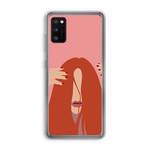 CaseCompany Woke up like this: Samsung Galaxy A41 Transparant Hoesje
