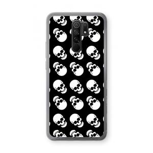 CaseCompany Musketon Skulls: Xiaomi Redmi 9 Transparant Hoesje