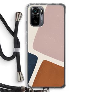 CaseCompany Geo #2: Xiaomi Redmi Note 10 Pro Transparant Hoesje met koord