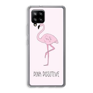 CaseCompany Pink positive: Samsung Galaxy A42 5G Transparant Hoesje