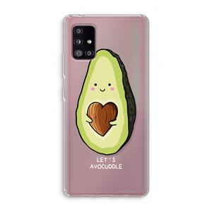 CaseCompany Avocuddle: Samsung Galaxy A51 5G Transparant Hoesje