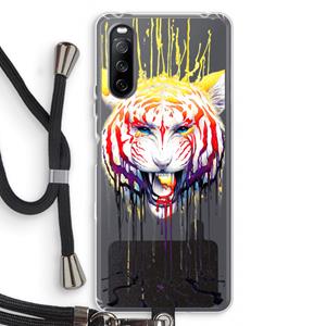 CaseCompany Fading: Sony Sony Xperia 10 III Transparant Hoesje met koord