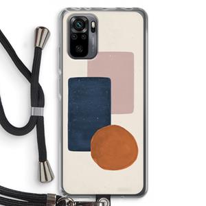 CaseCompany Geo #3: Xiaomi Redmi Note 10 Pro Transparant Hoesje met koord