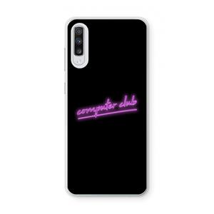 CaseCompany Vice Black: Samsung Galaxy A70 Transparant Hoesje