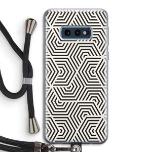 CaseCompany Magic pattern: Samsung Galaxy S10e Transparant Hoesje met koord
