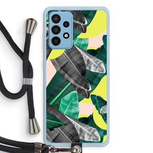 CaseCompany Fantasie jungle: Samsung Galaxy A52 Transparant Hoesje met koord