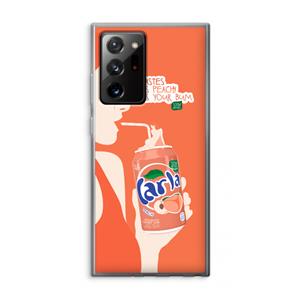 CaseCompany Peach please!: Samsung Galaxy Note 20 Ultra / Note 20 Ultra 5G Transparant Hoesje