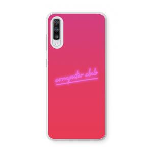 CaseCompany Vice Glow: Samsung Galaxy A70 Transparant Hoesje