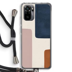 CaseCompany Geo #5: Xiaomi Redmi Note 10 Pro Transparant Hoesje met koord