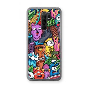 CaseCompany Vexx Mixtape: Xiaomi Redmi 9 Transparant Hoesje