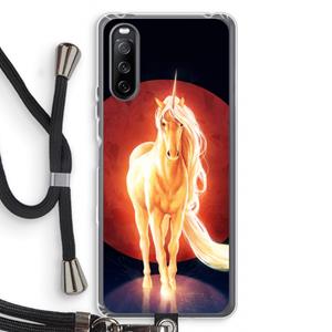 CaseCompany Last Unicorn: Sony Sony Xperia 10 III Transparant Hoesje met koord