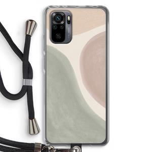 CaseCompany Geo #6: Xiaomi Redmi Note 10 Pro Transparant Hoesje met koord
