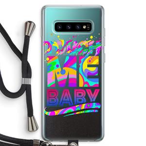 CaseCompany Touch Me: Samsung Galaxy S10 Plus Transparant Hoesje met koord