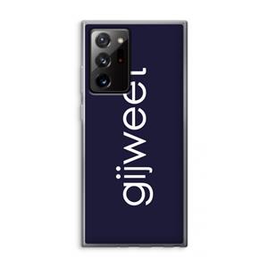 CaseCompany Gijweet: Samsung Galaxy Note 20 Ultra / Note 20 Ultra 5G Transparant Hoesje