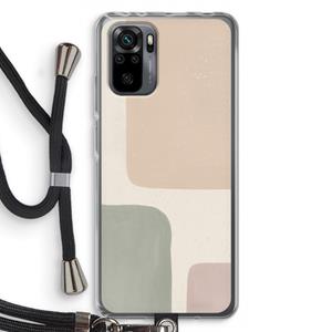 CaseCompany Geo #7: Xiaomi Redmi Note 10 Pro Transparant Hoesje met koord
