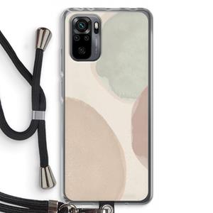 CaseCompany Geo #8: Xiaomi Redmi Note 10 Pro Transparant Hoesje met koord