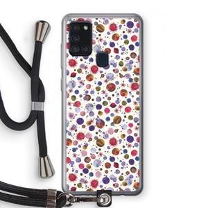 CaseCompany Planets Space: Samsung Galaxy A21s Transparant Hoesje met koord
