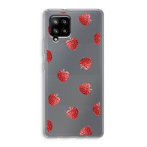 CaseCompany Framboosjes: Samsung Galaxy A42 5G Transparant Hoesje