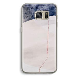 CaseCompany Stone White: Samsung Galaxy S7 Transparant Hoesje