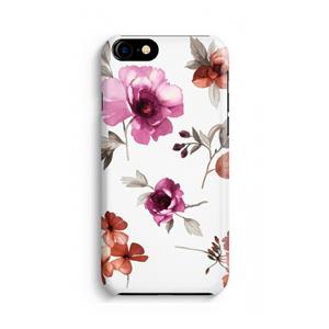 CaseCompany Geschilderde bloemen: iPhone 8 Volledig Geprint Hoesje