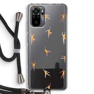 CaseCompany Dans #2: Xiaomi Redmi Note 10 Pro Transparant Hoesje met koord