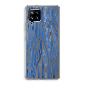 CaseCompany Blauwe nerven: Samsung Galaxy A42 5G Transparant Hoesje