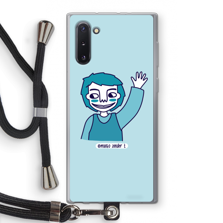 CaseCompany Zwaai: Samsung Galaxy Note 10 Transparant Hoesje met koord