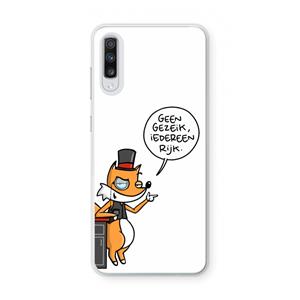 CaseCompany Geen Gezeik: Samsung Galaxy A70 Transparant Hoesje