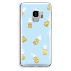 CaseCompany Ananasjes: Samsung Galaxy S9 Transparant Hoesje