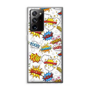 CaseCompany Pow Smack: Samsung Galaxy Note 20 Ultra / Note 20 Ultra 5G Transparant Hoesje